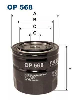 Filter, operating hydraulics FILTRON OP 568)