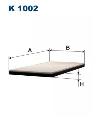 Filter, cabinelucht FILTRON K 1002)
