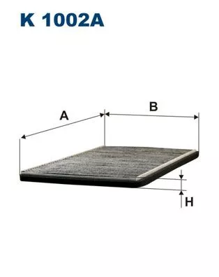 Filter, cabinelucht FILTRON K 1002A)