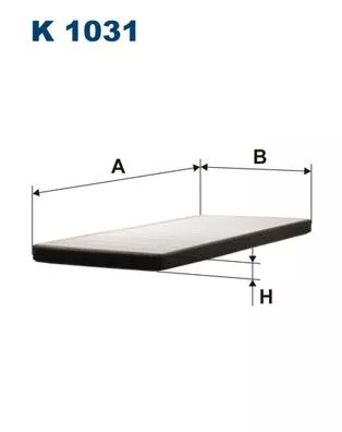 Filter, cabinelucht FILTRON K 1031)