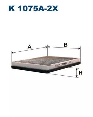 Filter, cabin air FILTRON K 1075A-2x)