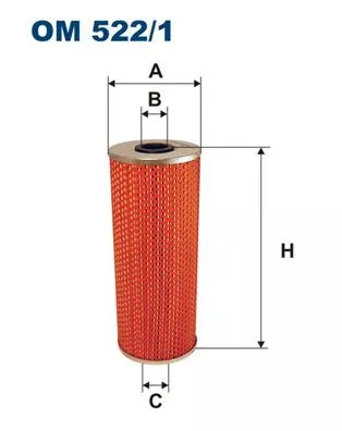 Oliefilter FILTRON OM 522/1)