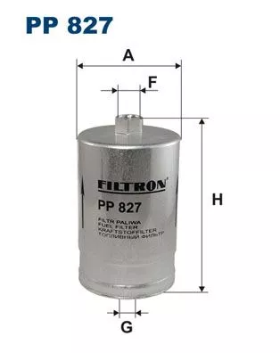 Brandstoffilter FILTRON PP 827)