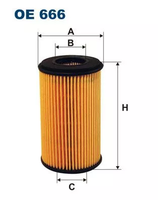 Oliefilter FILTRON OE 666)