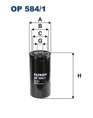 Oil Filter FILTRON OP 584/1)