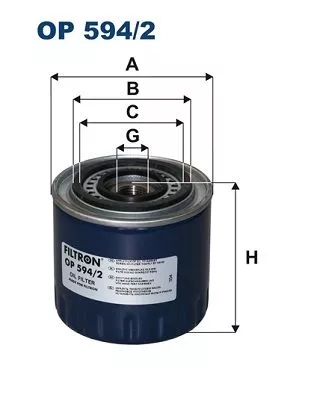 Oil Filter FILTRON OP 594/2)