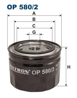 Oliefilter FILTRON OP 580/2)