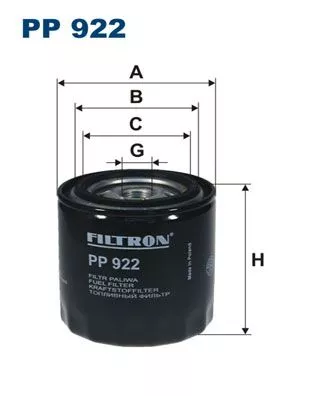 Fuel Filter FILTRON PP 922)