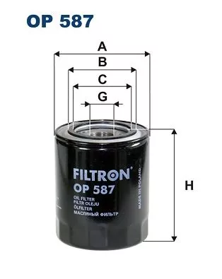 Oil Filter FILTRON OP 587)