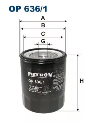 Oil Filter FILTRON OP 636/1)