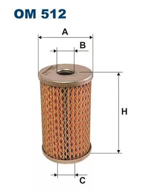 Filter, operating hydraulics FILTRON OM 512)