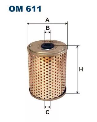 Filter, operating hydraulics FILTRON OM 611)