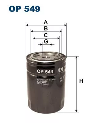 Filter, operating hydraulics FILTRON OP 549)
