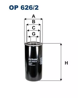 Oliefilter FILTRON OP 626/2)