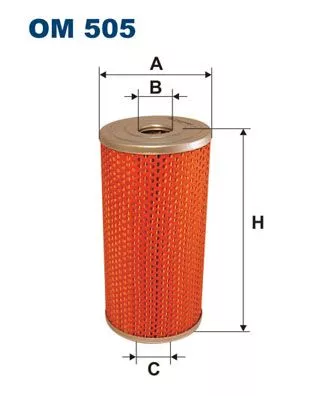 Filter, operating hydraulics FILTRON OM 505)