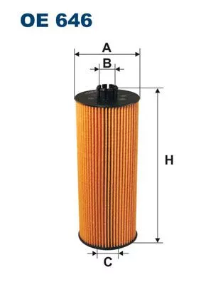 Oliefilter FILTRON OE 646)