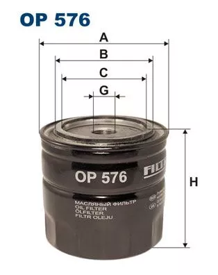 Filter, operating hydraulics FILTRON OP 576)