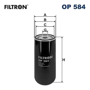 Oil Filter FILTRON OP 584)