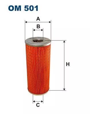 Filter, operating hydraulics FILTRON OM 501)