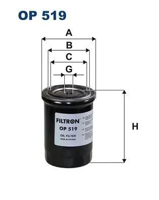 Oil Filter FILTRON OP 519)