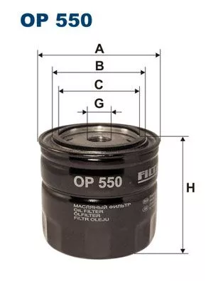 Filter, operating hydraulics FILTRON OP 550)