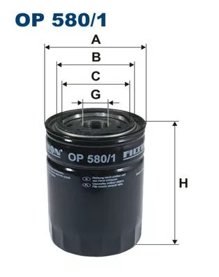 Oil Filter FILTRON OP 580/1)