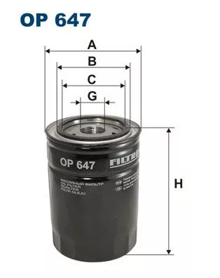 Filter, operating hydraulics FILTRON OP 647)