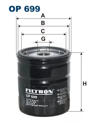 Oil Filter FILTRON OP 699)