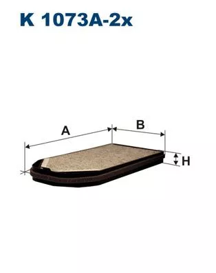 Filter, cabinelucht FILTRON K 1073A-2x)
