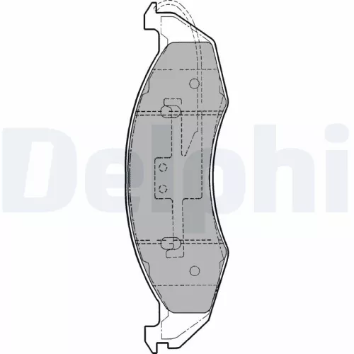 Brake Pad Set, disc brake DELPHI LP1514)