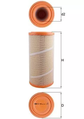 Air Filter KNECHT LX 1142)