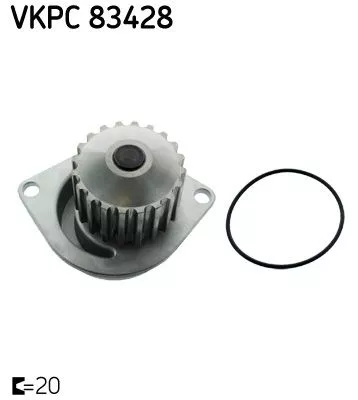 Water Pump, engine cooling SKF VKPC 83428)