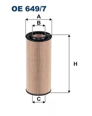 Oliefilter FILTRON OE 649/7)