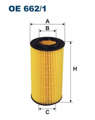 Oliefilter FILTRON OE 662/1)