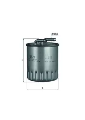 Brandstoffilter KNECHT KL 155/1)
