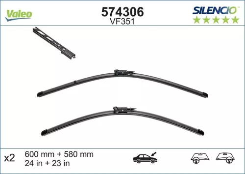 Ruitenwisser VALEO 574306)