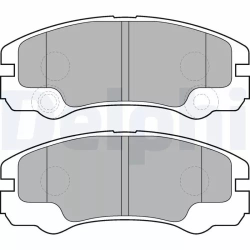 Brake Pad Set, disc brake DELPHI LP1718)