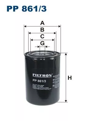 Fuel Filter FILTRON PP 861/3)
