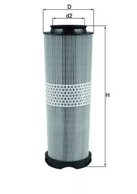 Luchtfilter KNECHT LX 1020)
