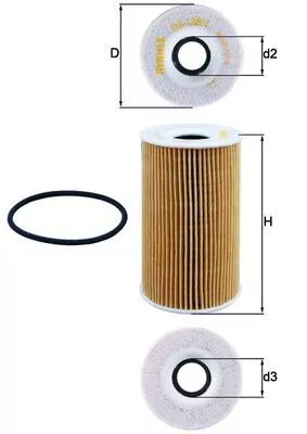 Oliefilter KNECHT OX 128/1D)