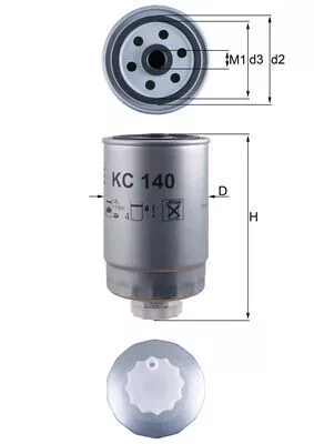 Fuel Filter KNECHT KC 140)