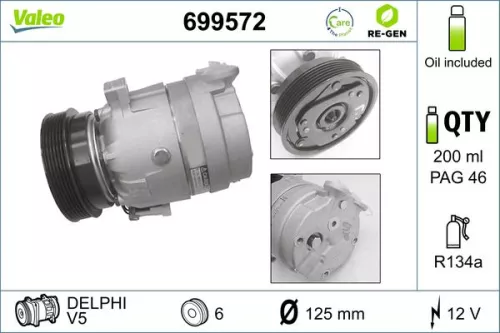 Compressor, air conditioning VALEO 699572)