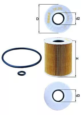 Oil Filter KNECHT OX 203D)