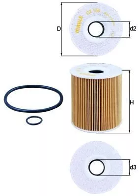 Oil Filter KNECHT OX 156D1)