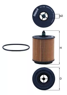 Oil Filter KNECHT OX 258D)