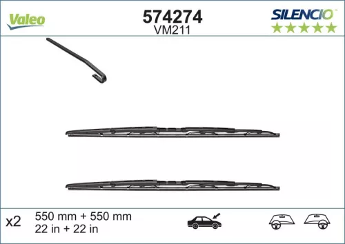 Ruitenwisser VALEO 574274)