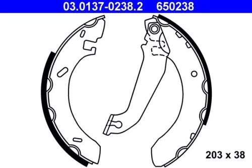 Remblokkenset ATE 03.0137-0238.2)