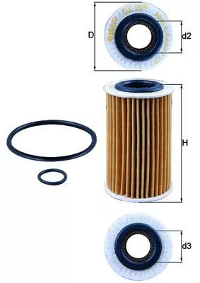 Oliefilter KNECHT OX 209D)