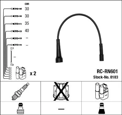 Ontstekingskabelset NGK 8183)