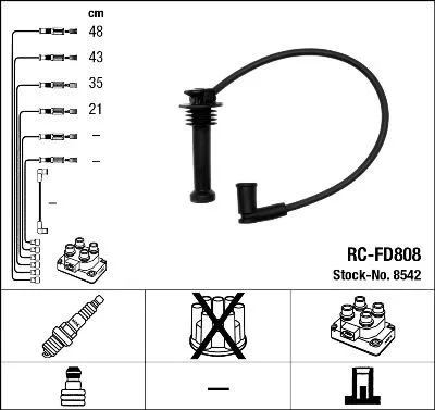 Ontstekingskabelset NGK 8542)